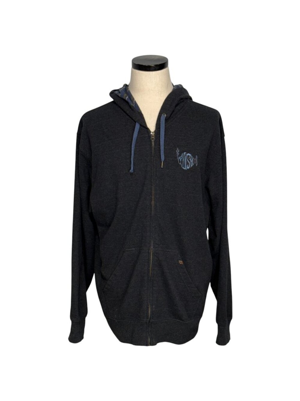 Phish Official Merchandise XL Zip-Up Black Hoodie by PlayBack